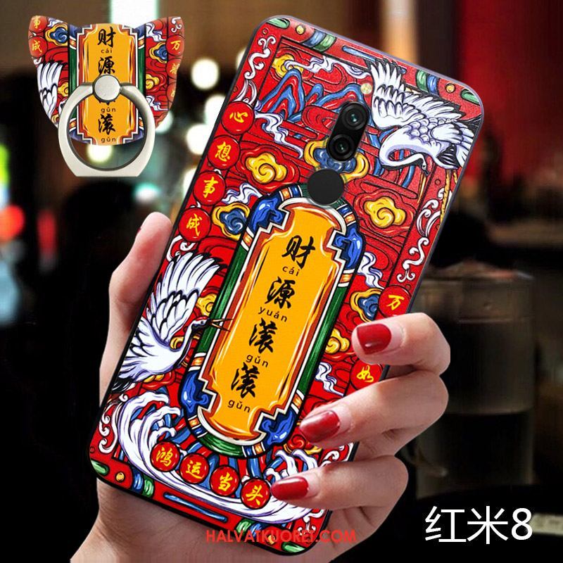 Xiaomi Redmi 8 Kuoret Tide-brändi Punainen Pieni, Xiaomi Redmi 8 Kuori Net Red Beige