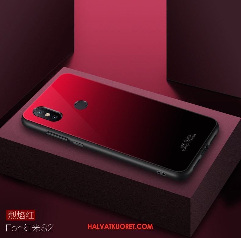 Xiaomi Redmi S2 Kuoret Lasi Punainen Silikoni, Xiaomi Redmi S2 Kuori Valkoinen Puhelimen Beige