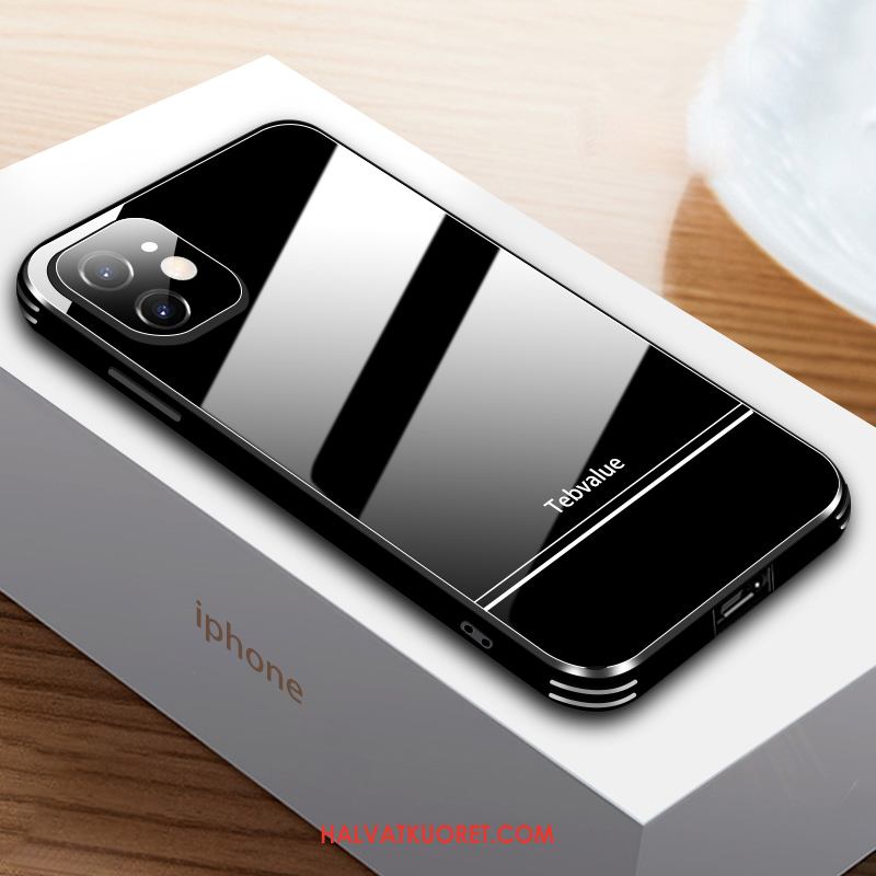 iPhone 12 Mini Kuoret Kiinteä Väri Lasi Suojaus, iPhone 12 Mini Kuori Persoonallisuus Luova