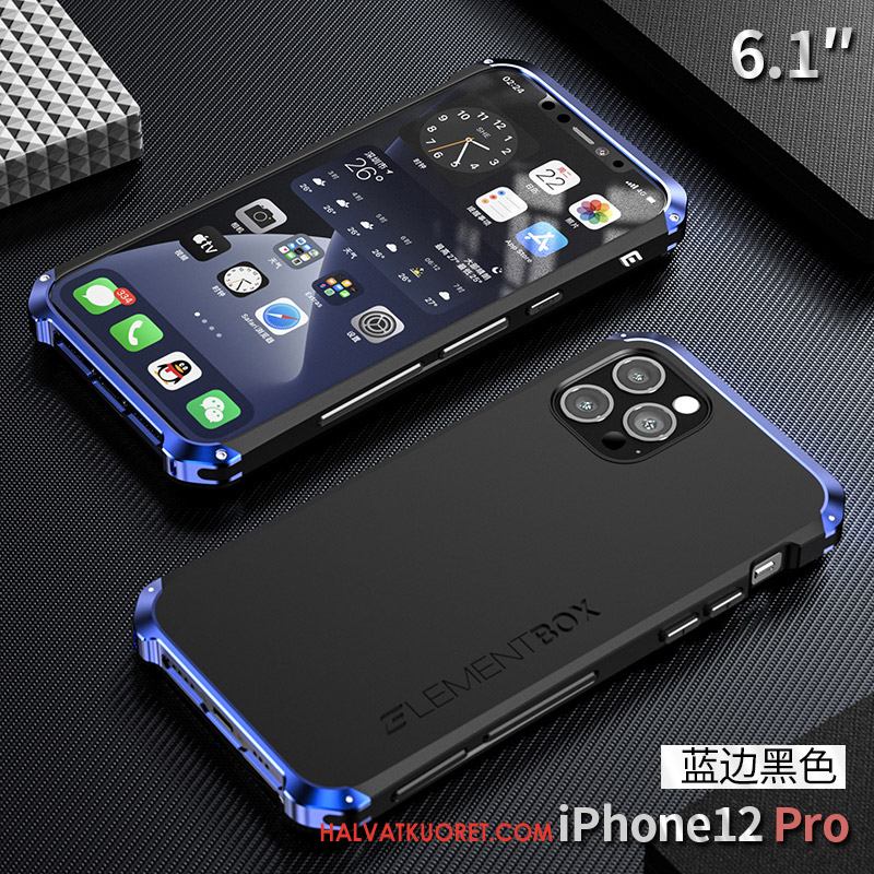 iPhone 12 Pro Kuoret All Inclusive Sininen Suojaus, iPhone 12 Pro Kuori Silikoni Puhelimen