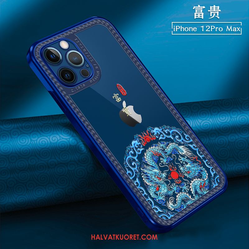 iPhone 12 Pro Max Kuoret Kiinalainen Tyyli All Inclusive Punainen, iPhone 12 Pro Max Kuori Pehmeä Neste Puhelimen