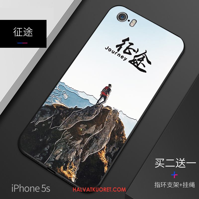 iPhone 5 / 5s Kuoret Pesty Suede Kotelo Pehmeä Neste, iPhone 5 / 5s Kuori Kiinalainen Tyyli All Inclusive