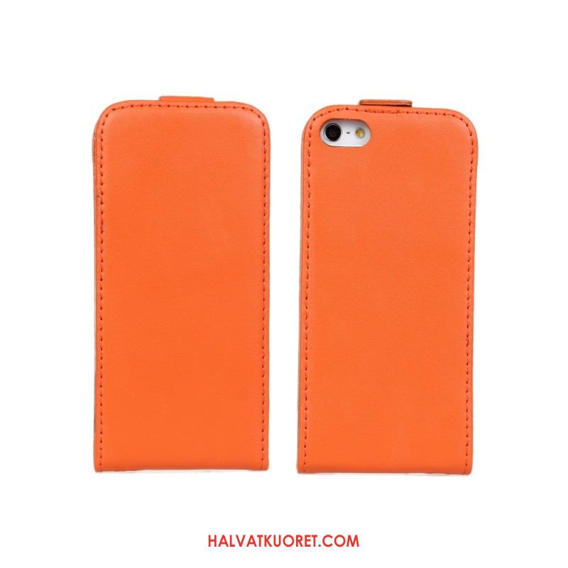 iPhone 5c Kuoret Punainen Suojaus Kotelo, iPhone 5c Kuori Puhelimen Nahkakotelo Orange