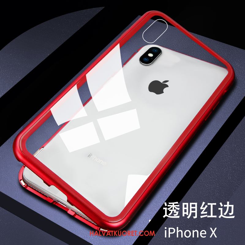 iPhone X Kuoret Läpinäkyvä Uusi All Inclusive, iPhone X Kuori Metalli