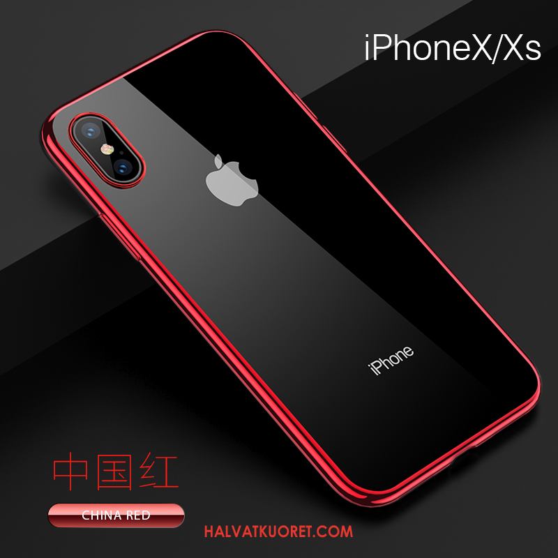 iPhone Xs Kuoret Läpinäkyvä Suojaus, iPhone Xs Kuori Net Red Puhelimen
