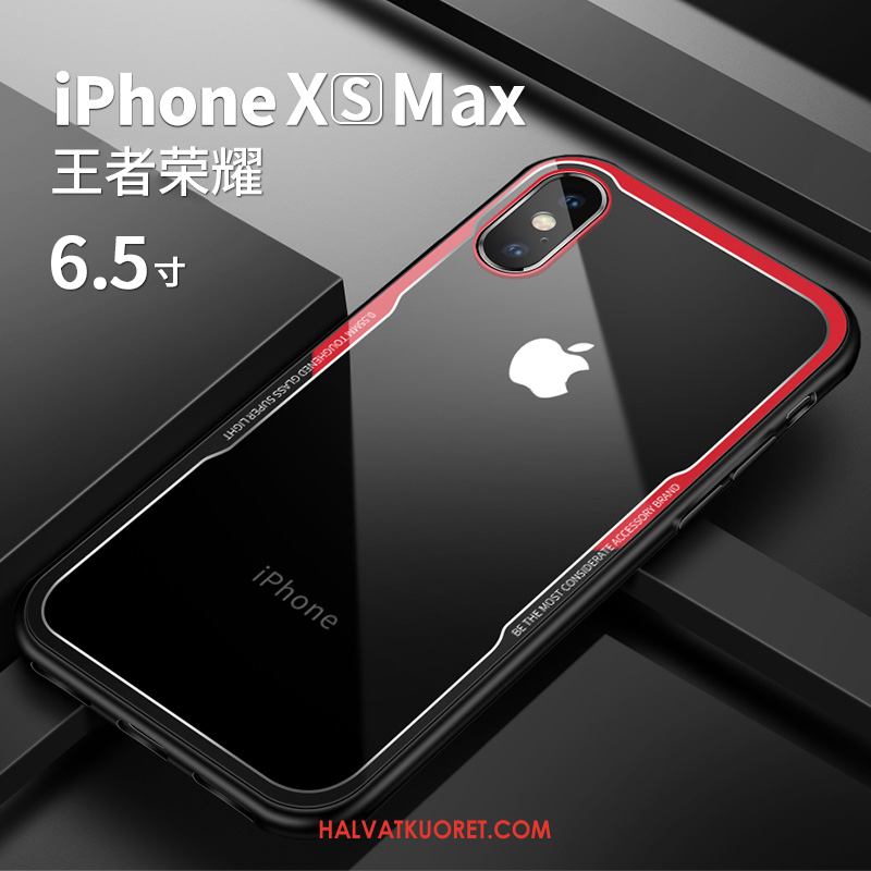 iPhone Xs Max Kuoret Net Red Läpinäkyvä Persoonallisuus, iPhone Xs Max Kuori Pehmeä Neste Valkoinen