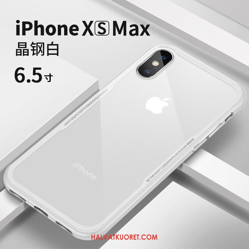 iPhone Xs Max Kuoret Net Red Läpinäkyvä Persoonallisuus, iPhone Xs Max Kuori Pehmeä Neste Valkoinen