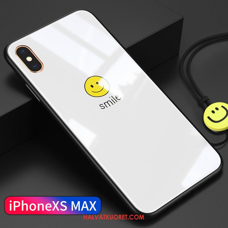 iPhone Xs Max Kuoret Yksinkertainen Murtumaton Valkoinen, iPhone Xs Max Kuori Uusi Lasi