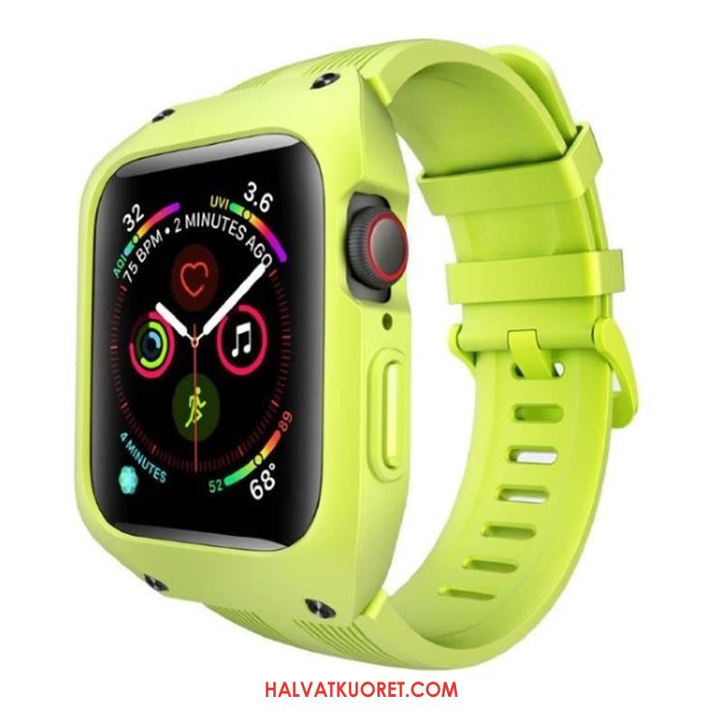 Apple Watch Series 3 Kuoret Murtumaton Silikoni Kolme Puolustusta, Apple Watch Series 3 Kuori Vihreä Suojaus