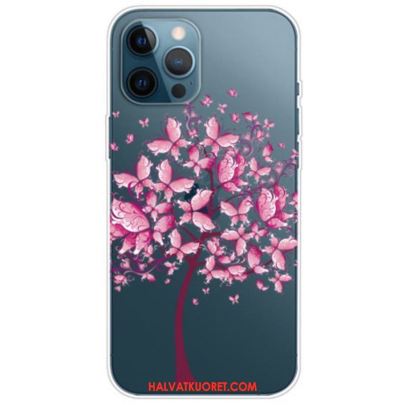 Case iPhone 14 Pro Vaaleanpunainen Puu