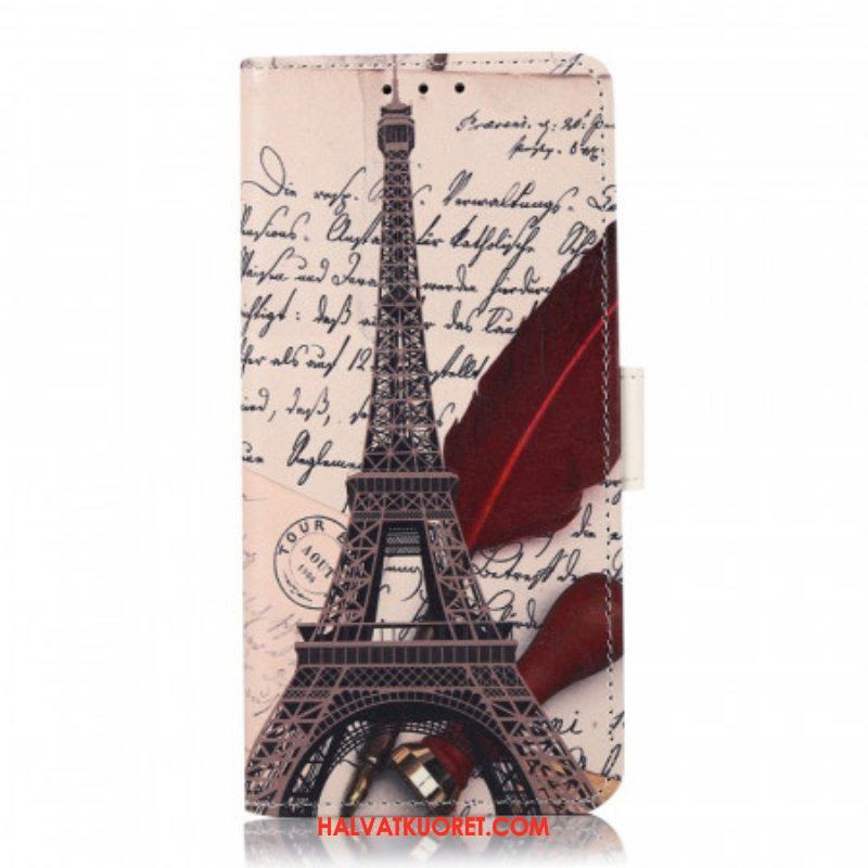 Flip Case Samsung Galaxy S22 5G Runoilijan Eiffel-torni