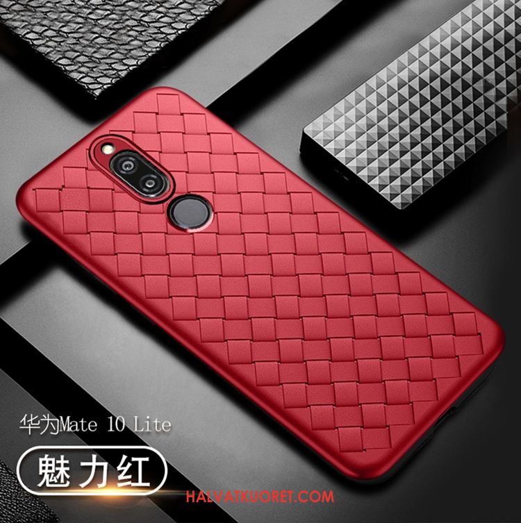Huawei Mate 10 Lite Kuoret Pehmeä Neste Punainen All Inclusive, Huawei Mate 10 Lite Kuori Syvä Väri