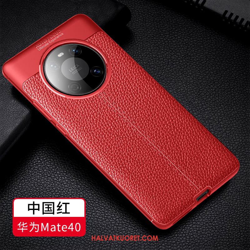 Huawei Mate 40 Kuoret Nahka All Inclusive, Huawei Mate 40 Kuori Punainen Liiketoiminta