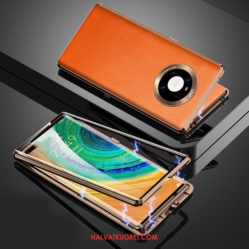 Huawei Mate 40 Pro Kuoret Magneettinen Kotelo, Huawei Mate 40 Pro Kuori Puhelimen Oranssi