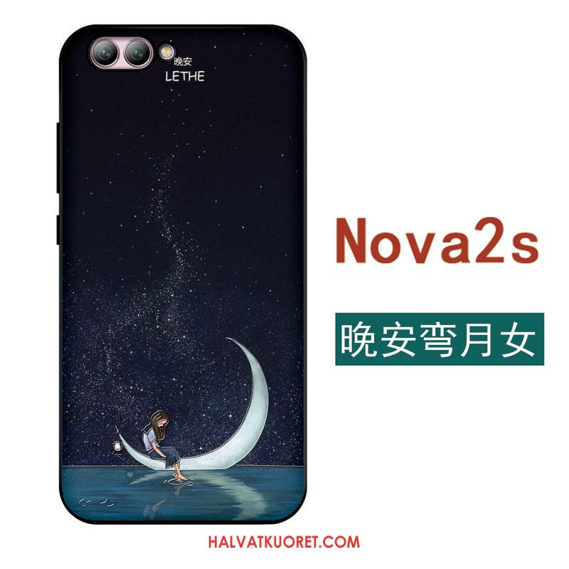 Huawei Nova 2s Kuoret Rakastunut Murtumaton Taide, Huawei Nova 2s Kuori Ohut Musta