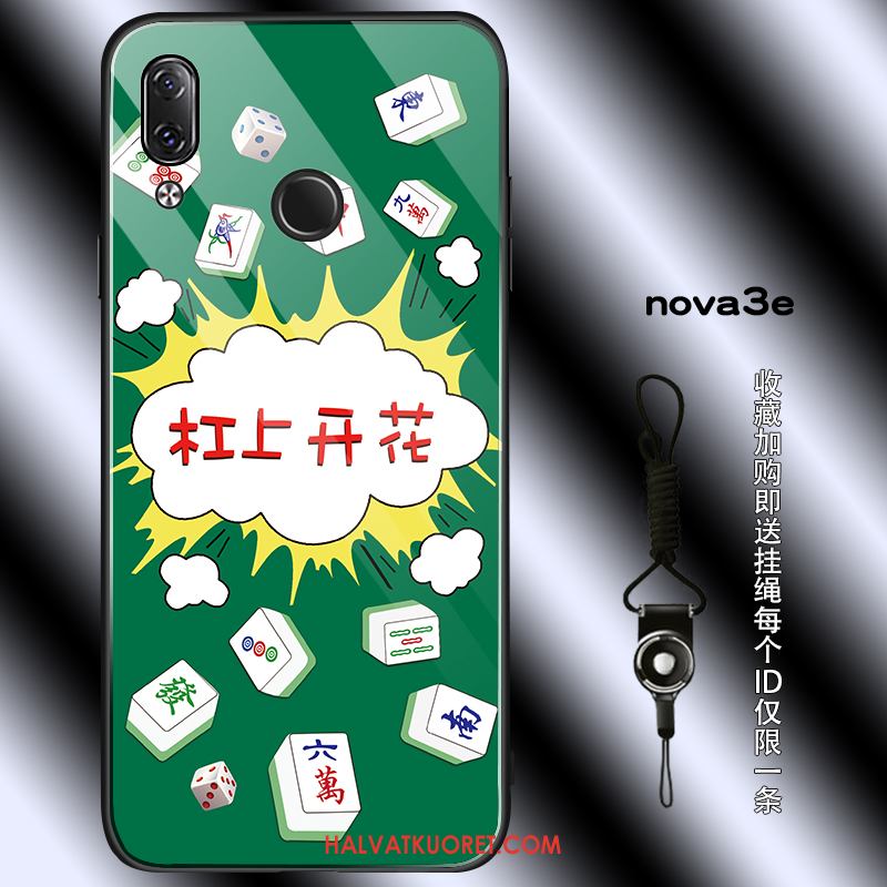 Huawei Nova 3e Kuoret Vihreä Murtumaton Suojaus, Huawei Nova 3e Kuori Rikkaus Trendi