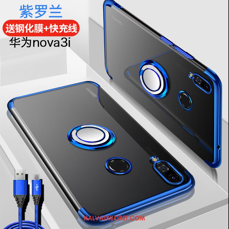 Huawei Nova 3i Kuoret Ylellisyys Sininen Läpinäkyvä, Huawei Nova 3i Kuori Puhelimen Pehmeä Neste
