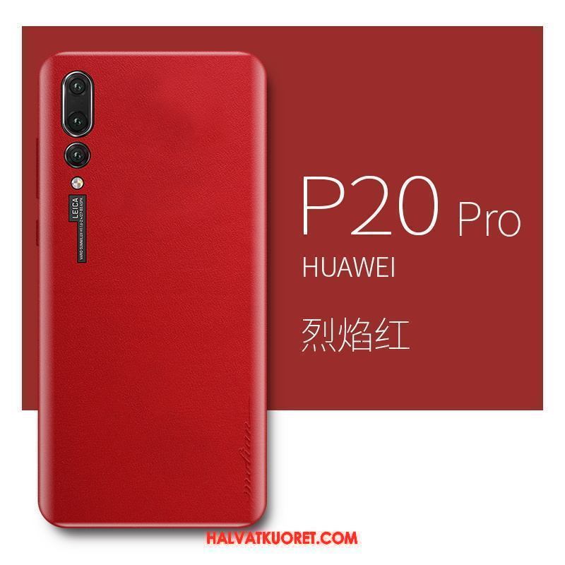 Huawei P20 Pro Kuoret Vaalean Aito Nahka, Huawei P20 Pro Kuori Persoonallisuus Murtumaton