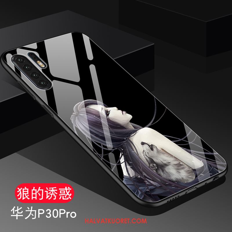 Huawei P30 Pro Kuoret Peili Ylellisyys Lasi, Huawei P30 Pro Kuori Rakastunut Murtumaton