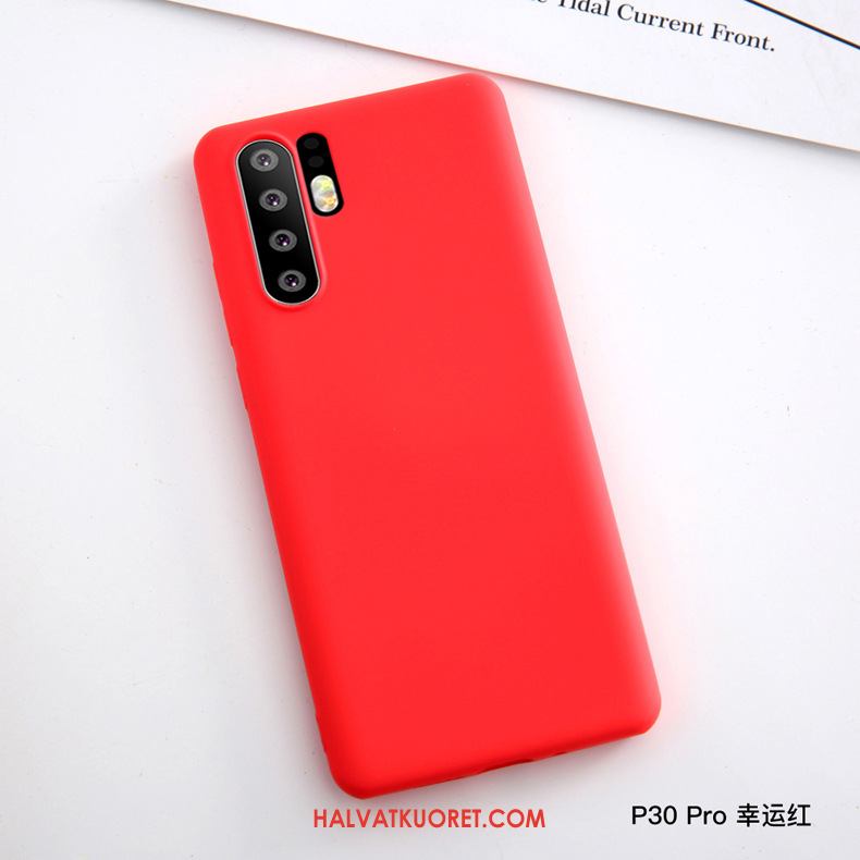 Huawei P30 Pro Kuoret Ultra Punainen Suojaus, Huawei P30 Pro Kuori Murtumaton Pehmeä Neste