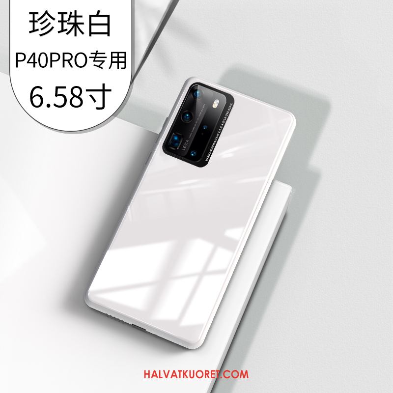 Huawei P40 Pro Kuoret Puhelimen Ultra Suojaus, Huawei P40 Pro Kuori Ylellisyys Valkoinen