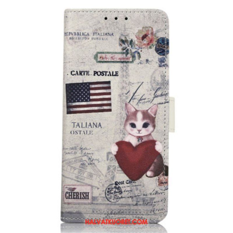 Kotelot iPhone 14 Pro Max Traveller Cat