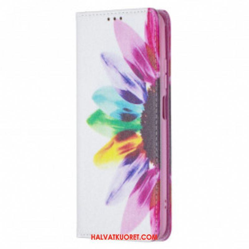 Puhelinkuoret Xiaomi Redmi Note 10 / 10S Kotelot Flip Akvarelli Kukka