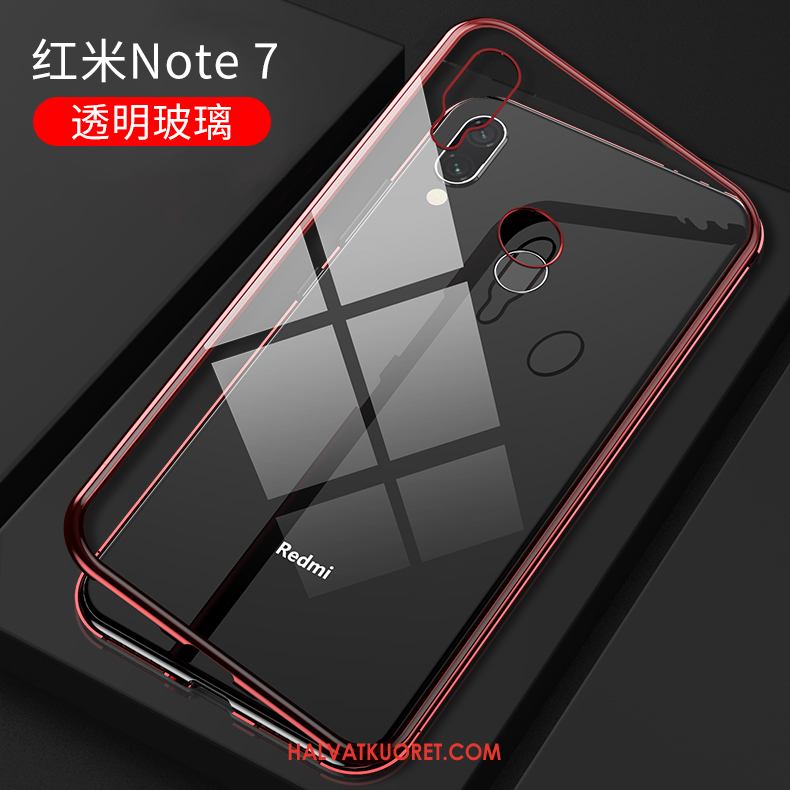 Redmi Note 7 Kuoret Persoonallisuus Ultra Net Red, Redmi Note 7 Kuori Metalli Trendi Beige