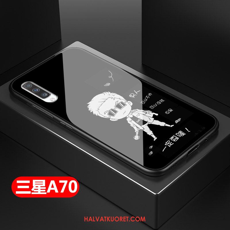 Samsung Galaxy A70 Kuoret Kotelo Kova Musta, Samsung Galaxy A70 Kuori Puhelimen Yksinkertainen