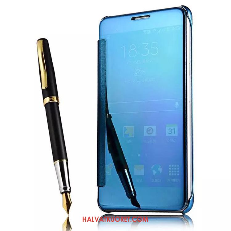 Samsung Galaxy A8 Kuoret Nahkakotelo Peili, Samsung Galaxy A8 Kuori Sininen Kova