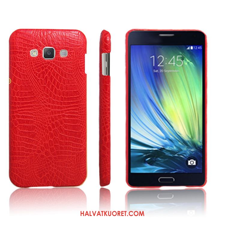 Samsung Galaxy A8 Kuoret Punainen Suojaus, Samsung Galaxy A8 Kuori Murtumaton Nahkakotelo
