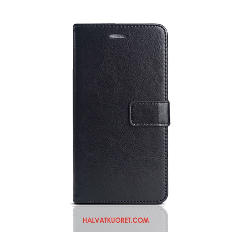 Samsung Galaxy Note 10+ Kuoret Aito Nahka Musta Nahkakotelo, Samsung Galaxy Note 10+ Kuori Suojaus Tähti