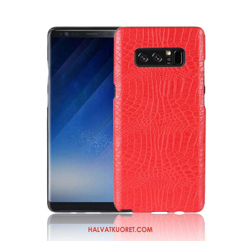 Samsung Galaxy Note 8 Kuoret Punainen Nahkakotelo Suojaus, Samsung Galaxy Note 8 Kuori Silikoni Pehmeä Neste
