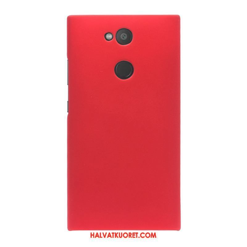 Sony Xperia L2 Kuoret Pesty Suede Kova, Sony Xperia L2 Kuori Punainen Puhelimen