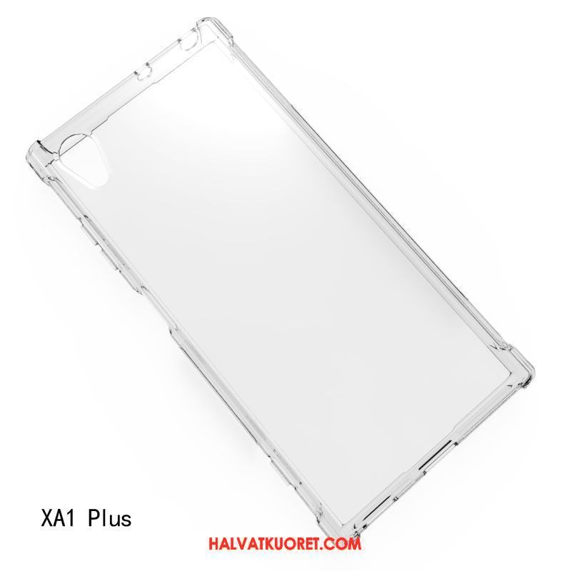 Sony Xperia Xa1 Plus Kuoret Suojaus Pehmeä Neste Kotelo, Sony Xperia Xa1 Plus Kuori Valkoinen Murtumaton