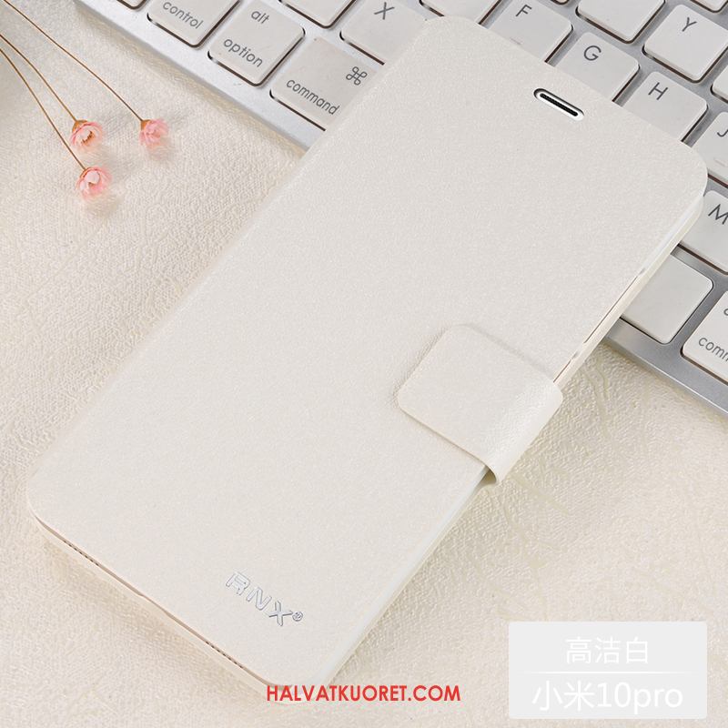 Xiaomi Mi 10 Pro Kuoret Nahkakotelo Valkoinen Suojaus, Xiaomi Mi 10 Pro Kuori Pieni All Inclusive Beige