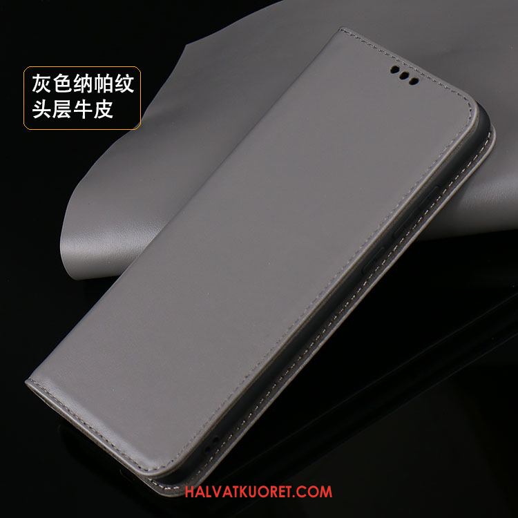 Xiaomi Mi 10 Pro Kuoret Silikoni Aito Nahka All Inclusive, Xiaomi Mi 10 Pro Kuori Suojaus Harmaa Beige