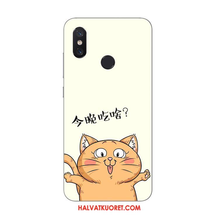 Xiaomi Mi 8 Kuoret Pieni Keltainen, Xiaomi Mi 8 Kuori Kissa Puhelimen Beige