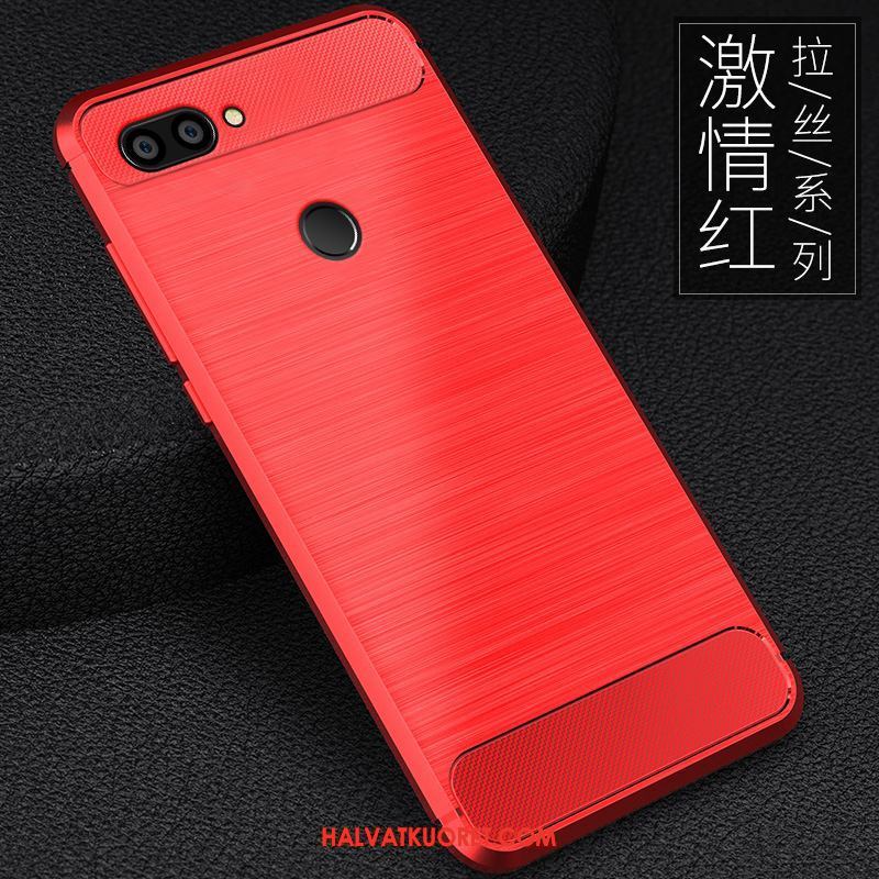 Xiaomi Mi 8 Lite Kuoret Punainen Silikoni Liiketoiminta, Xiaomi Mi 8 Lite Kuori Yksinkertainen Beige