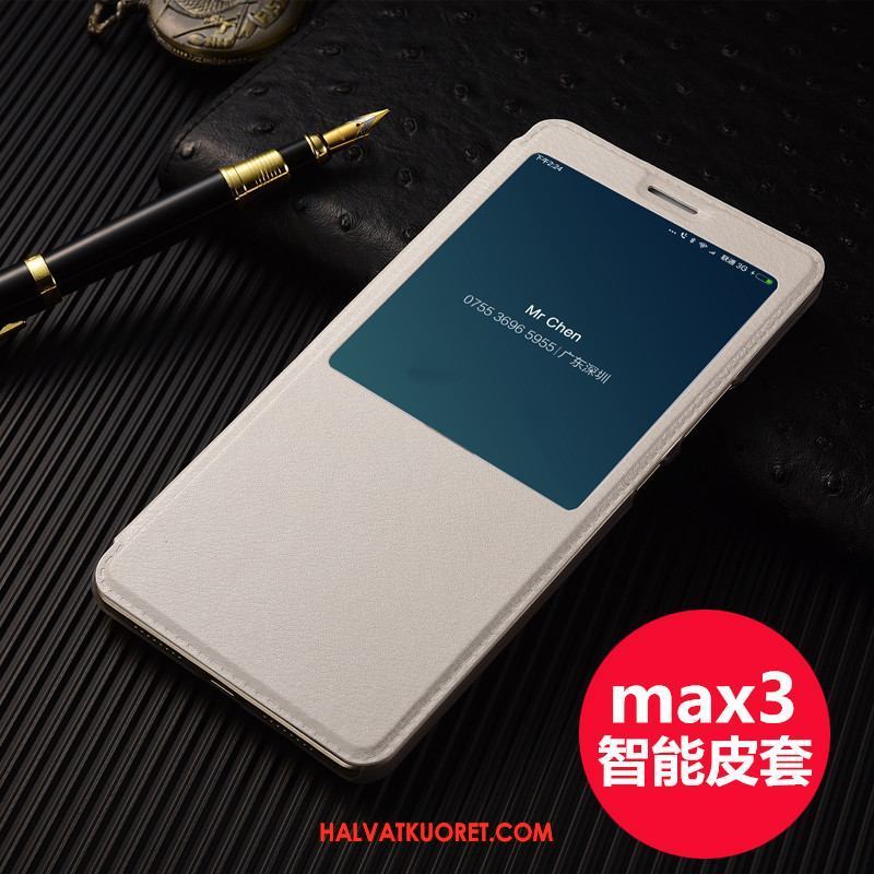 Xiaomi Mi Max 3 Kuoret Nahkakotelo Puhelimen, Xiaomi Mi Max 3 Kuori Valkoinen Pieni Beige