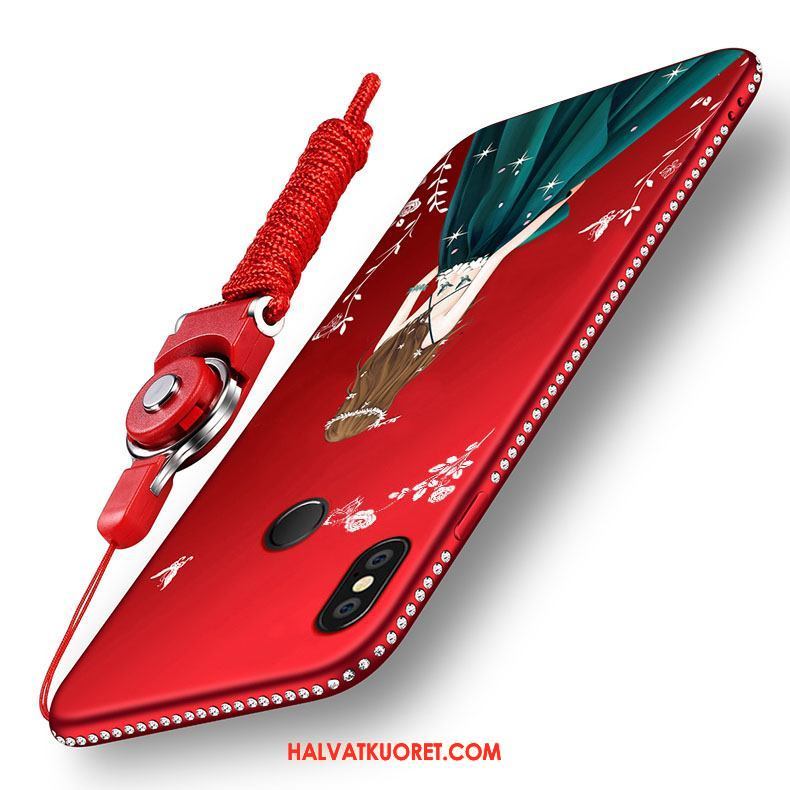 Xiaomi Redmi Note 5 Kuoret Silikoni Puhelimen Kotelo, Xiaomi Redmi Note 5 Kuori Punainen Beige