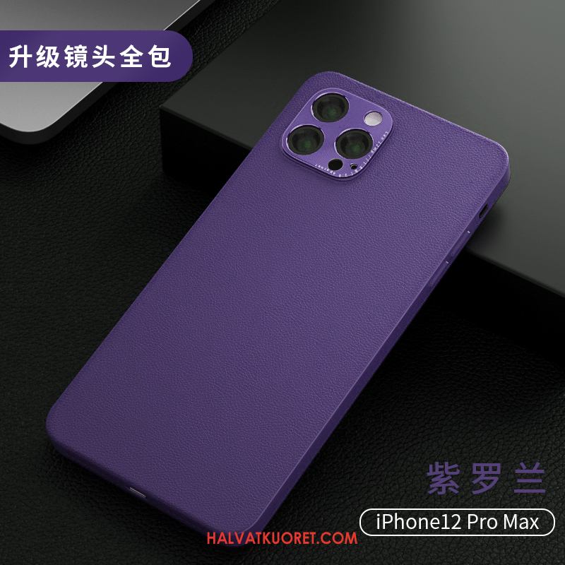 iPhone 12 Pro Max Kuoret All Inclusive Ohut, iPhone 12 Pro Max Kuori Net Red Nahka