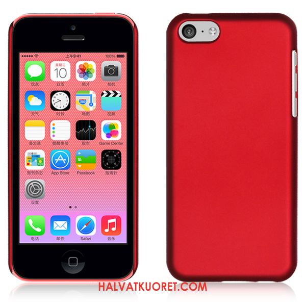 iPhone 5c Kuoret Kiinteä Väri Yksinkertainen, iPhone 5c Kuori Suojaus Punainen