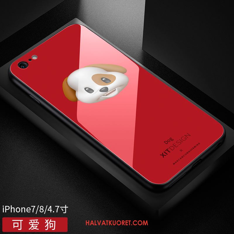 iPhone 8 Kuoret Punainen Silikoni Puhelimen, iPhone 8 Kuori Trendi Musta