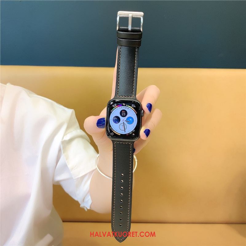 Apple Watch Series 5 Kuoret Nahka Vihreä Silikoni, Apple Watch Series 5 Kuori