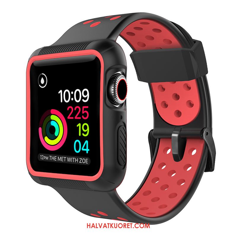 Apple Watch Series 5 Kuoret Urheilu Suojaus Punainen, Apple Watch Series 5 Kuori Silikoni