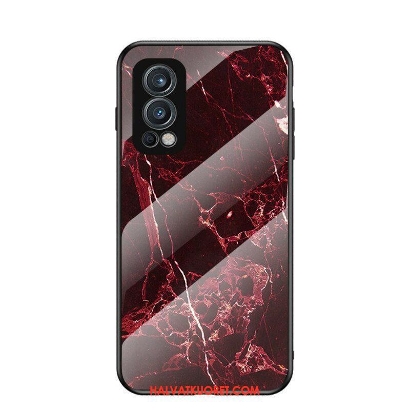 Case OnePlus Nord 2 5G Marmorivärit Karkaistu Lasi