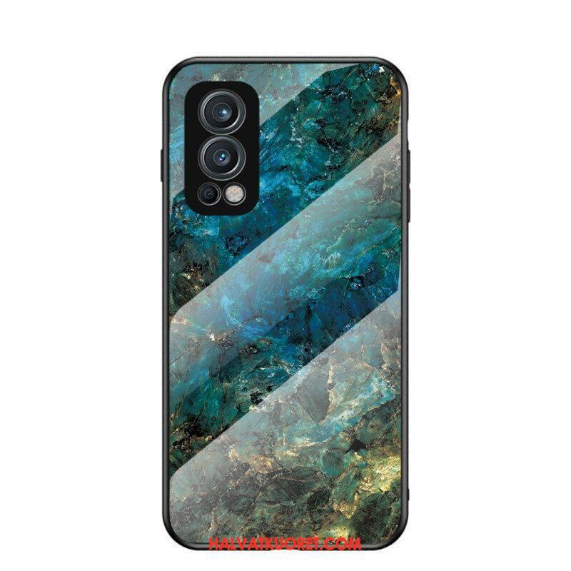 Case OnePlus Nord 2 5G Marmorivärit Karkaistu Lasi