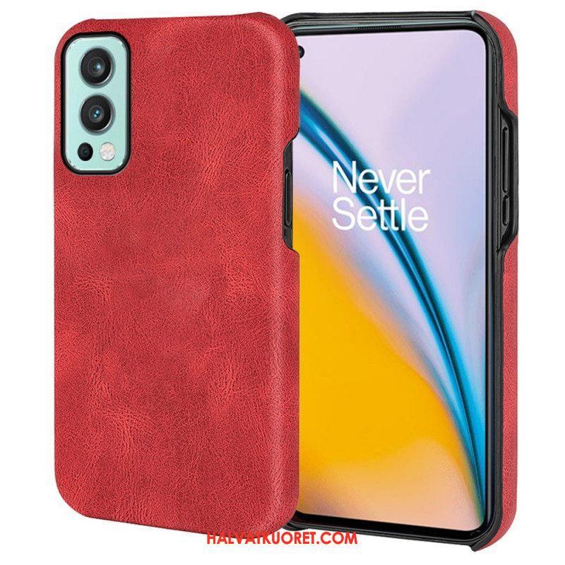 Case OnePlus Nord 2 5G Uusia Värejä Elegance Leather Effect