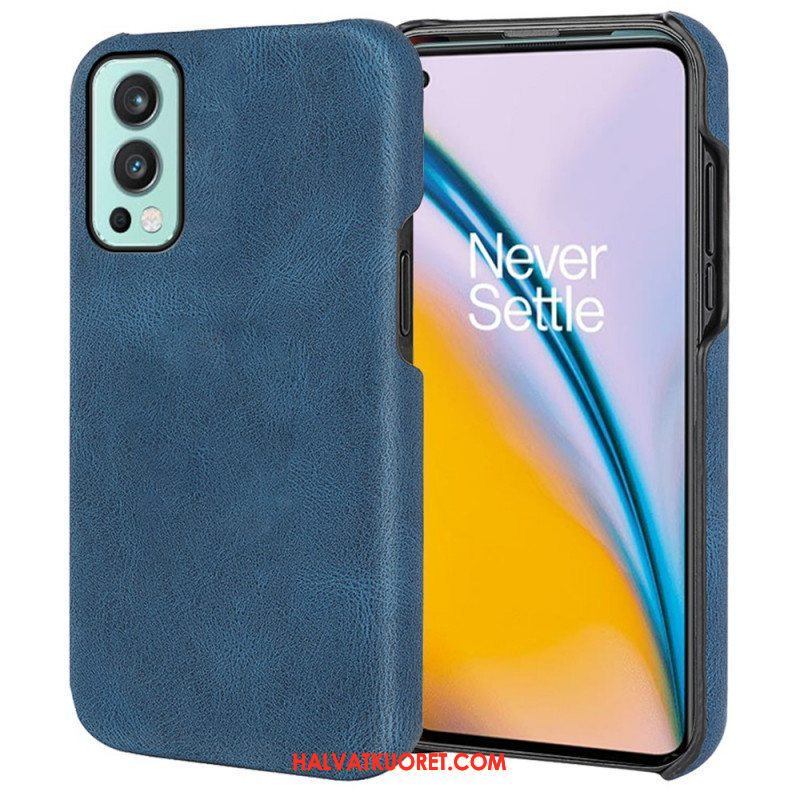 Case OnePlus Nord 2 5G Uusia Värejä Elegance Leather Effect